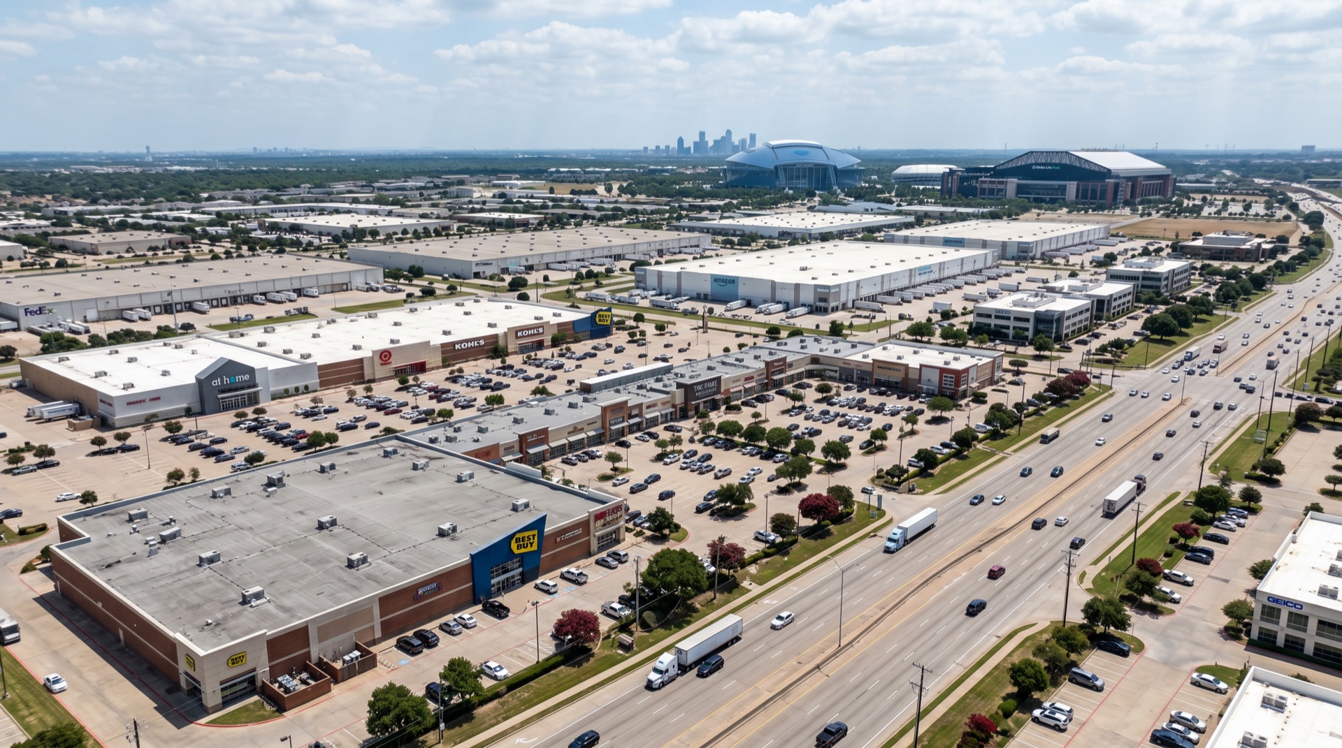 Commercial and industrial buildings in Arlington TX