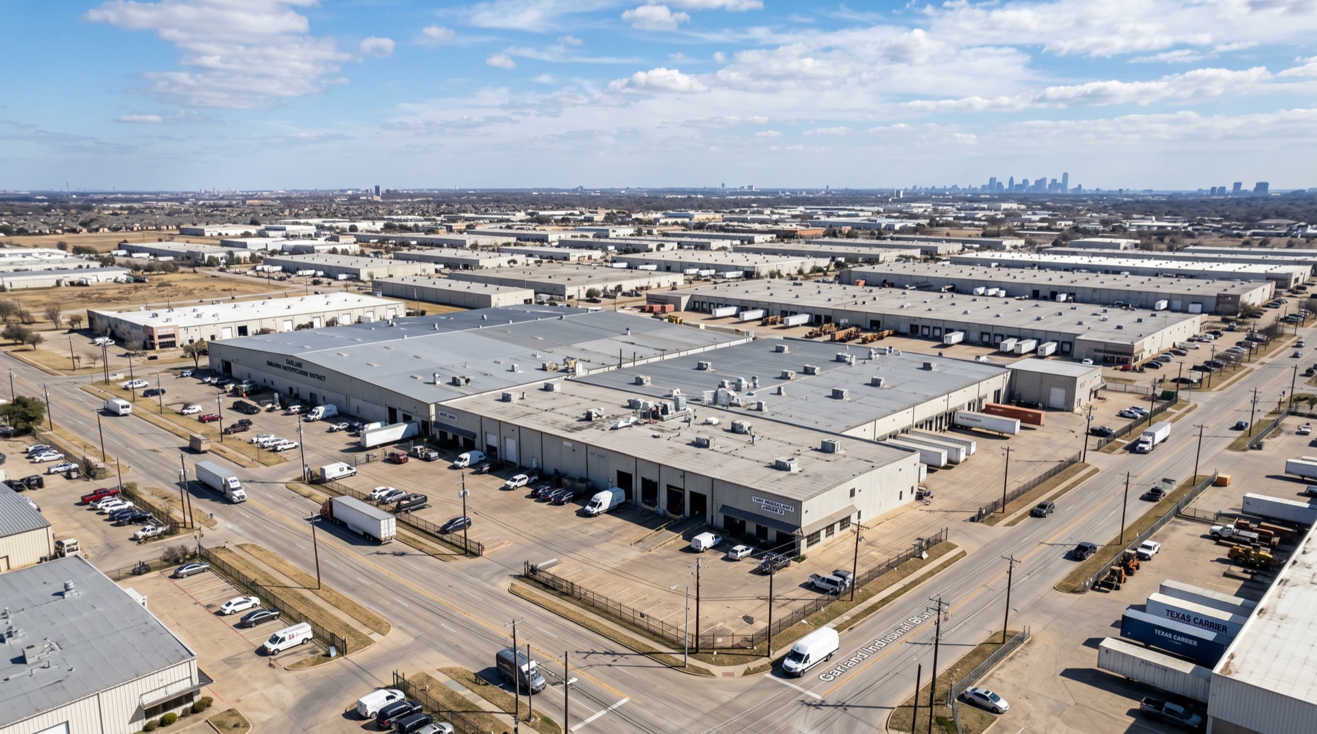 Industrial and commercial buildings in Garland TX
